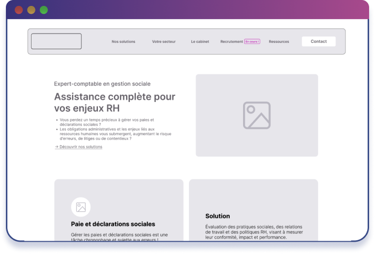 Exemple de wireframe