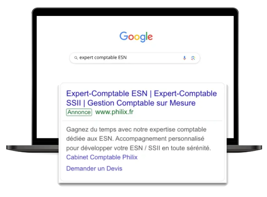 Google ads comptable ESN 2