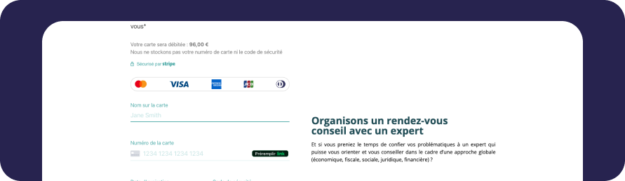 Prise de rendez vous payante
