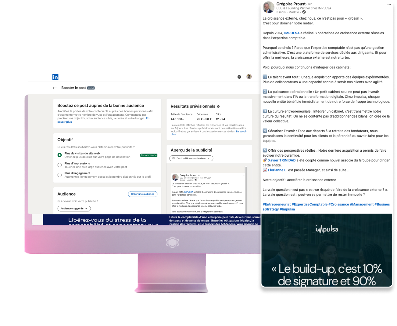 Campagnes Social Ads pour les experts-comptables